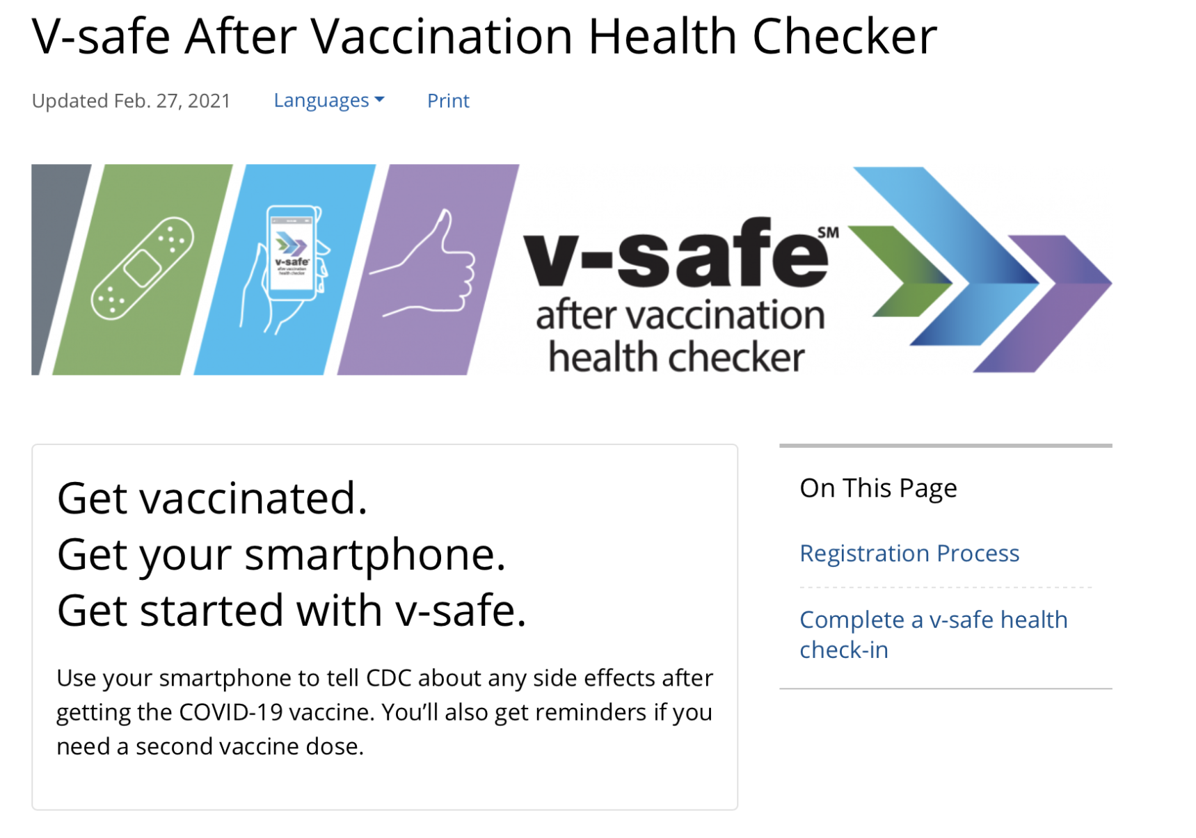 IMAGE: MU Health Care recommends filling out CDC app after receiving first COVID-19 vaccine